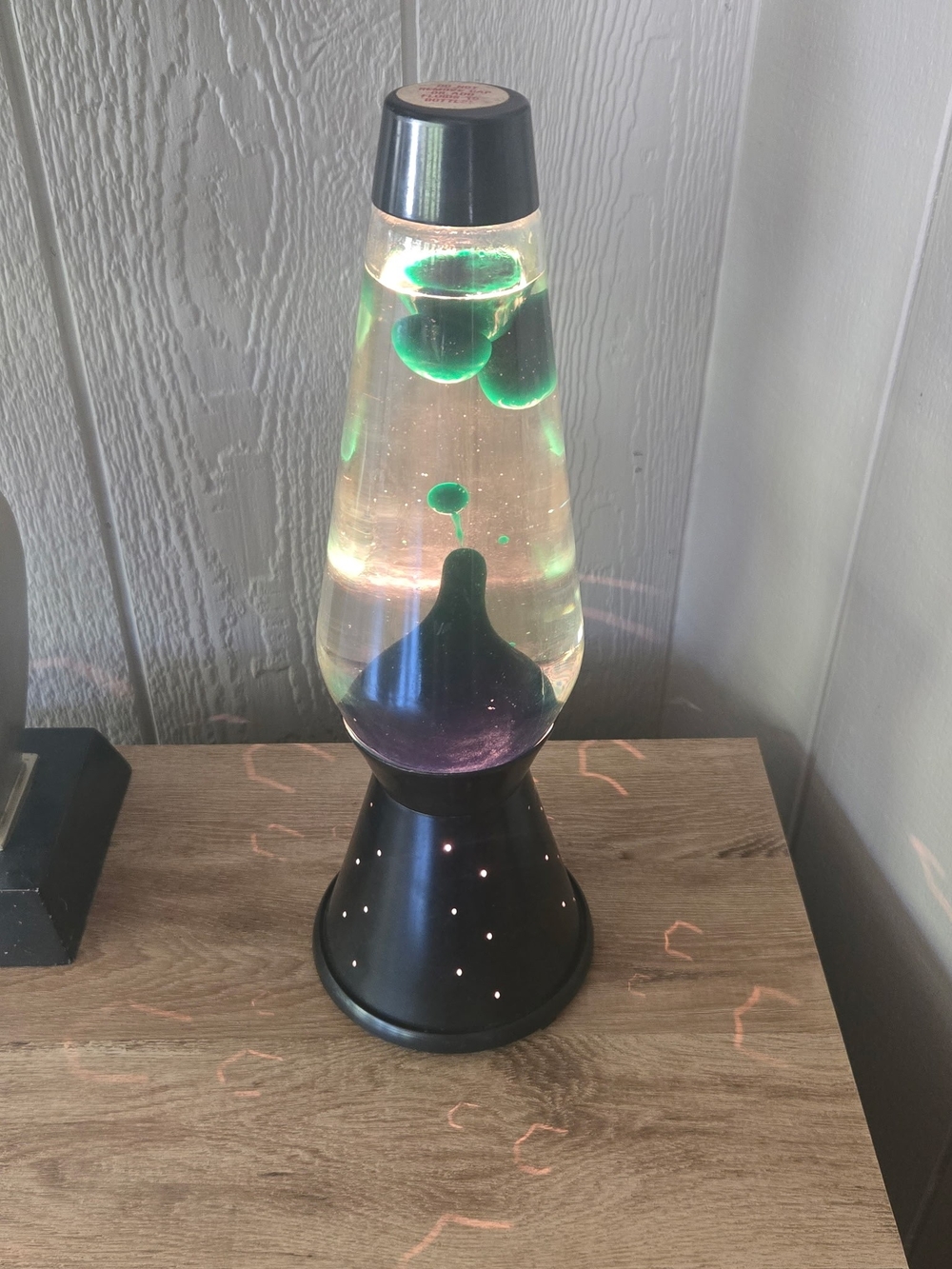 Vintage Green and Purple Lava Lamp Home Art Night Light